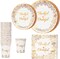 Thanksgiving Disposable Napkins Plates Cups Set (ThanksGiving Disposable Tableware)